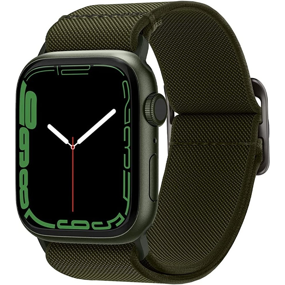 Correa De Nylon Spigen Para Apple Watch Serie 11 46mm Khaki 8