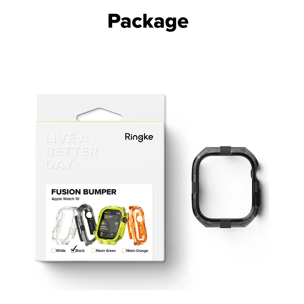Case Ringke Fusion Bumper Para Apple Watch 11 46mm Black 8
