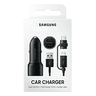 Cargador De Carro Dual Samsung Para Galaxy S25 Fe (2025) Negro 1