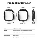 Case Ringke Fusion Bumper Para Apple Watch 11 46mm Black 9