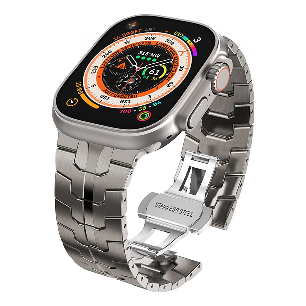 Correa De Acero Para Apple Watch Ultra 3ra Gen 49mm Iron 1