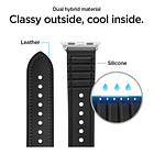 Correa Spigen Retro Fit Band Para Apple Watch 11 46mm Negro 6