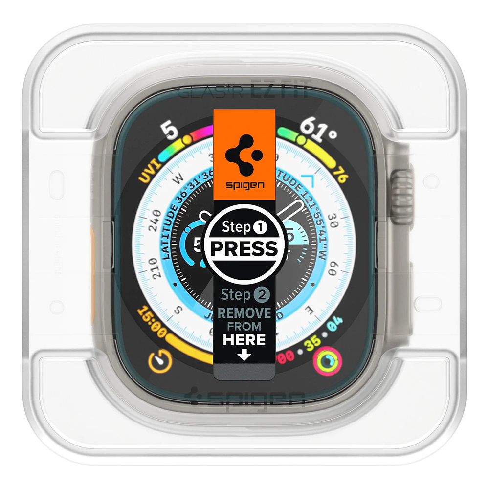 Mica Glass Spigen Para Apple Watch Ultra 3ra Gen 49mm 2pcs 4