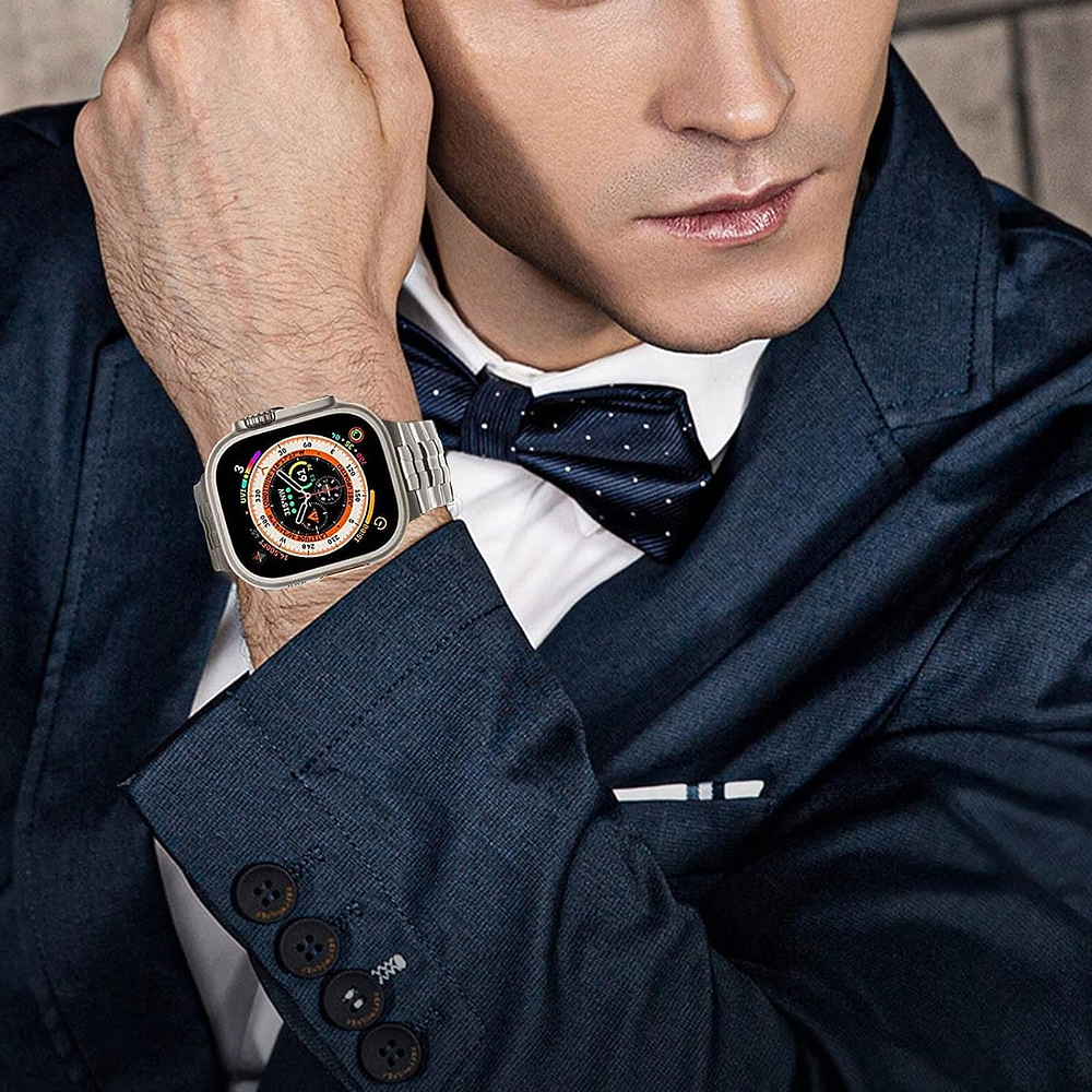 Correa De Acero Para Apple Watch Ultra 3ra Gen 49mm Iron 6