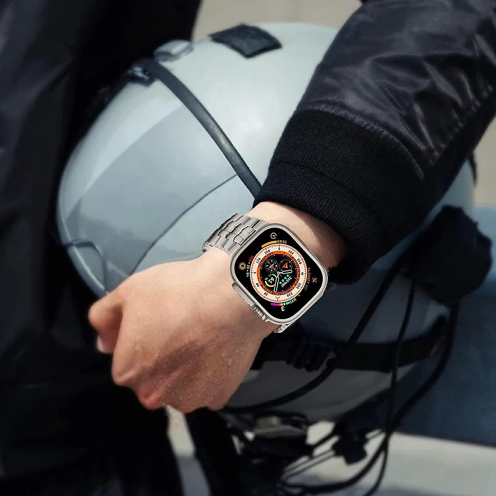 Correa De Acero Para Apple Watch Ultra 3ra Gen 49mm Iron 7