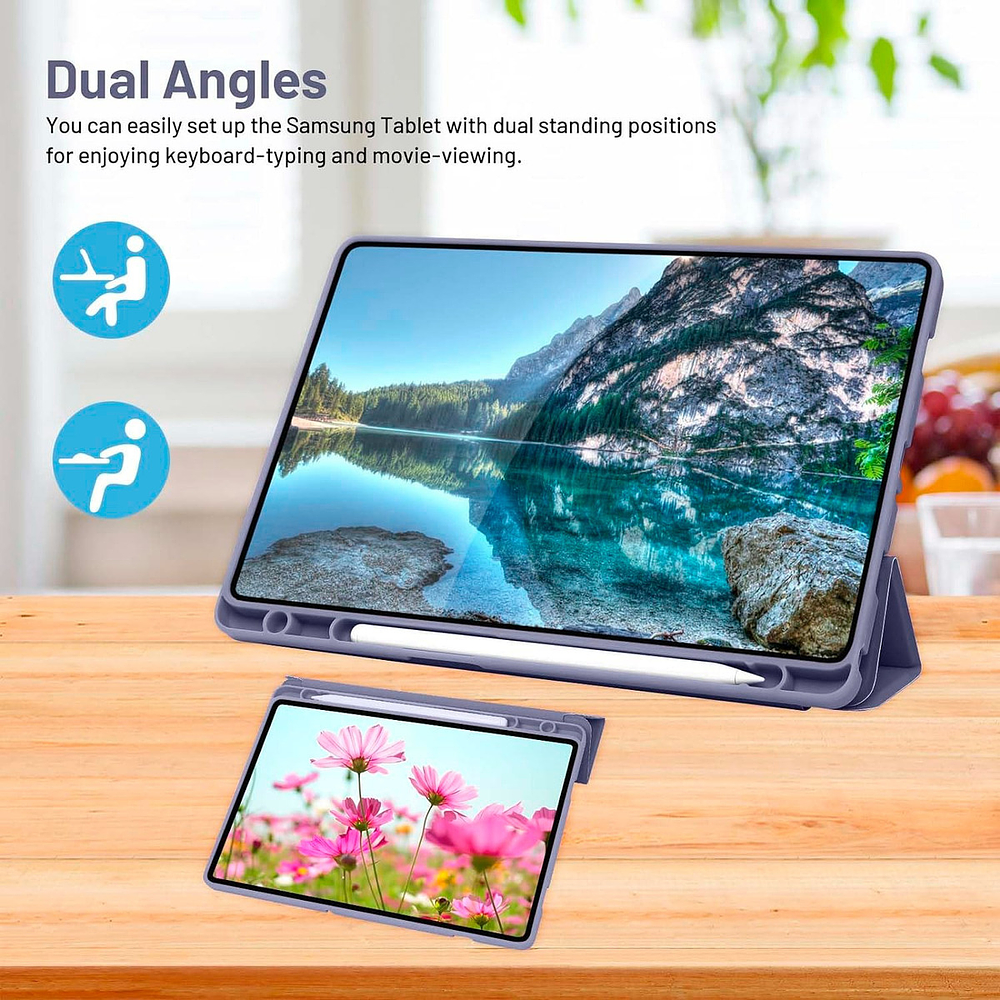 Case Funda Estuche Para Galaxy Tab A11 Plus X230 Lavanda 4