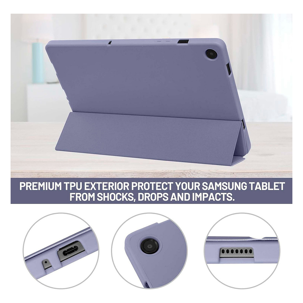 Case Funda Estuche Para Galaxy Tab A11 Plus X230 Lavanda 5