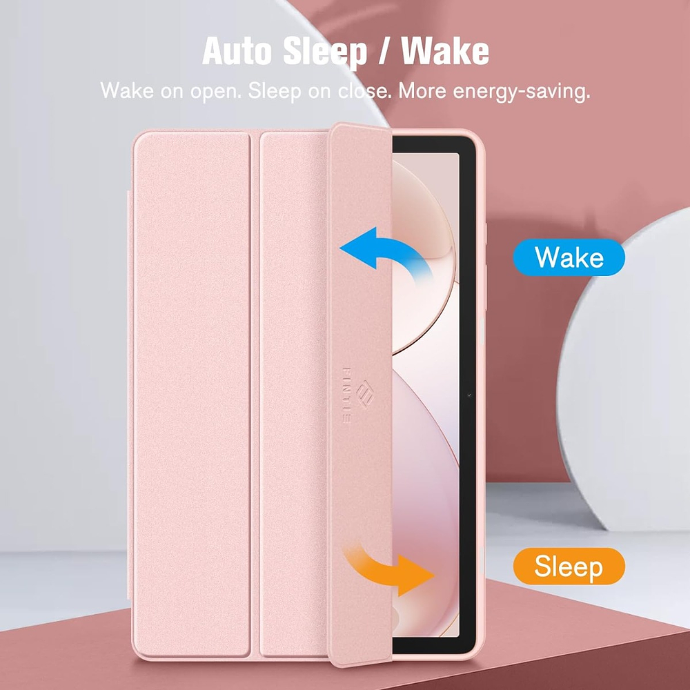 Smart Case Moko Para Galaxy Tab A11 Plus X230 X236 Rosa 9