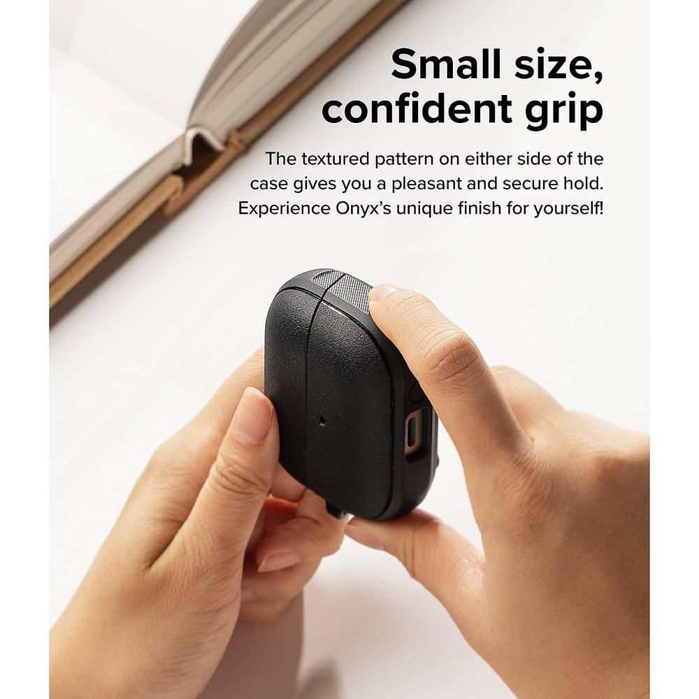 Case Ringke Onyx Magsafe Para Galaxy Buds Fe (2025) Negro 2