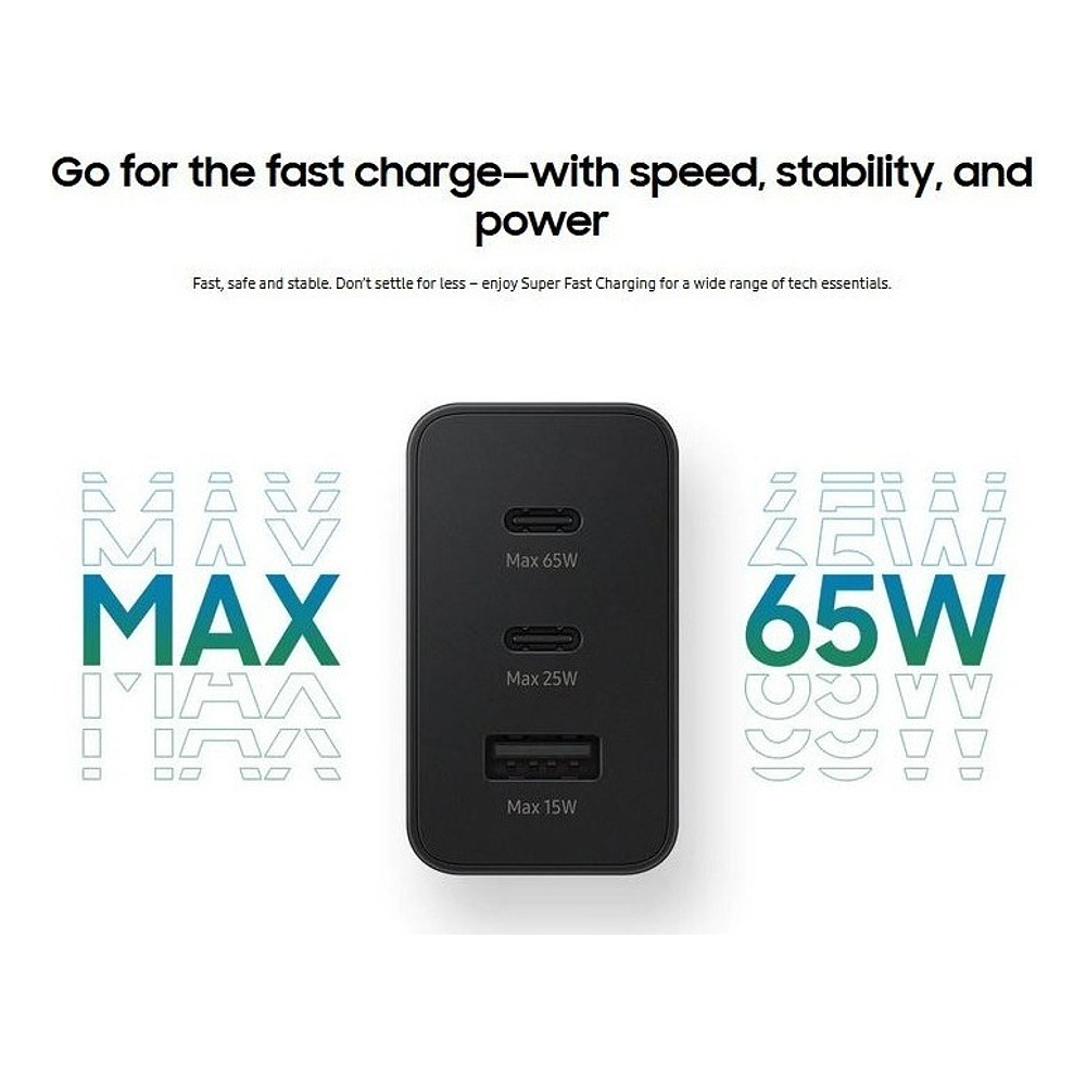 Samsung Cargador de Pared 65watts Para Galaxy Tab S11 X730 X736 (2025 2