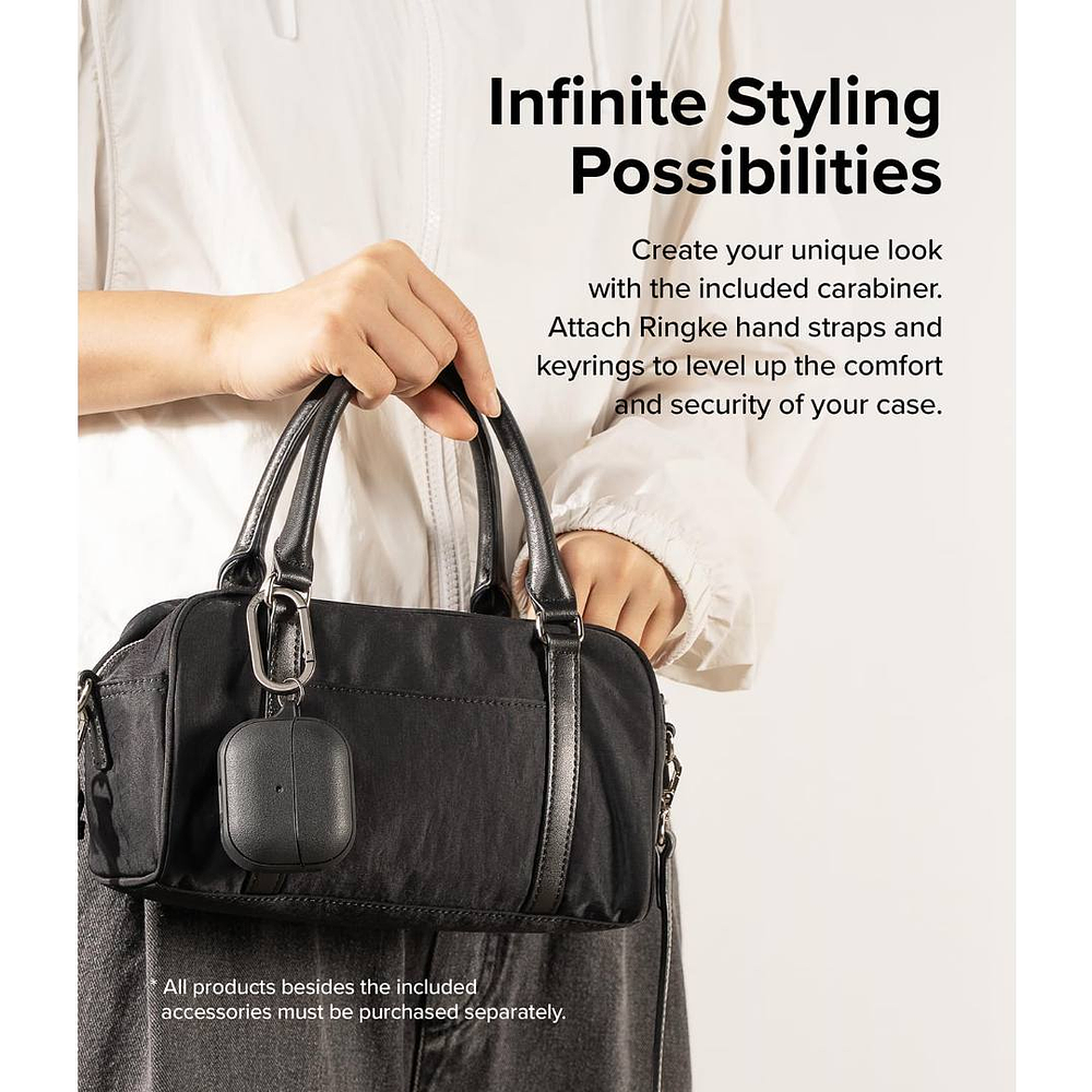 Case Ringke Onyx Magsafe Para Galaxy Buds Fe (2025) Negro 3