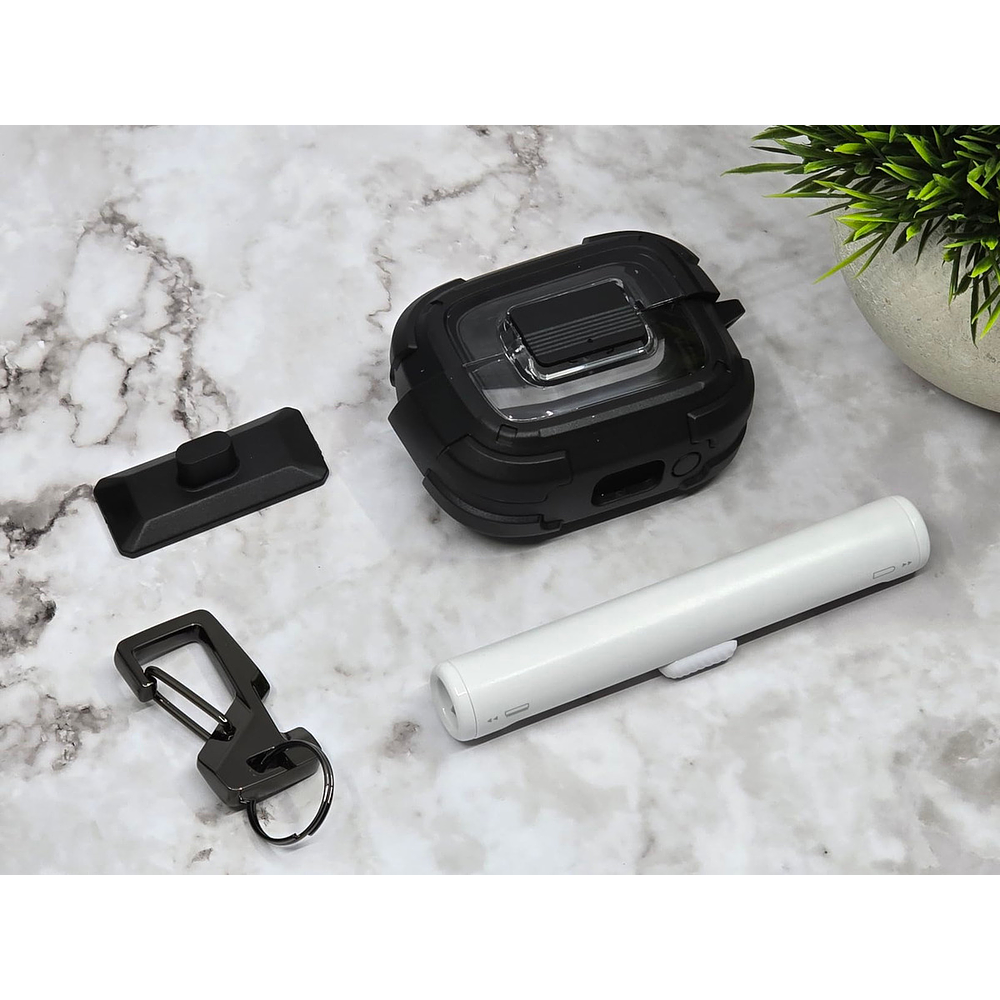 Case Dexnor Rugged Bumper Para Galaxy Buds Fe (2025) Clear 7