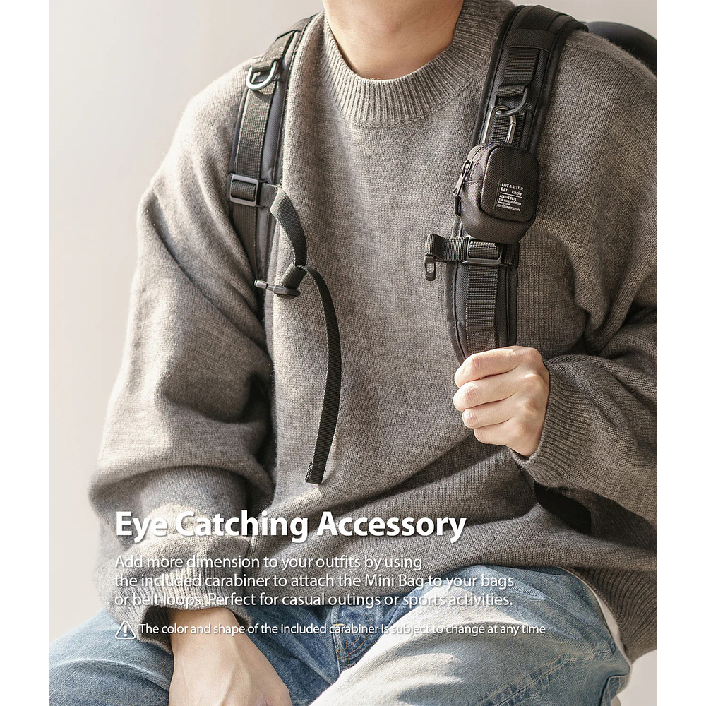 Case Ringke Mini Bolso Block Para Buds Fe (2025) Negro 6