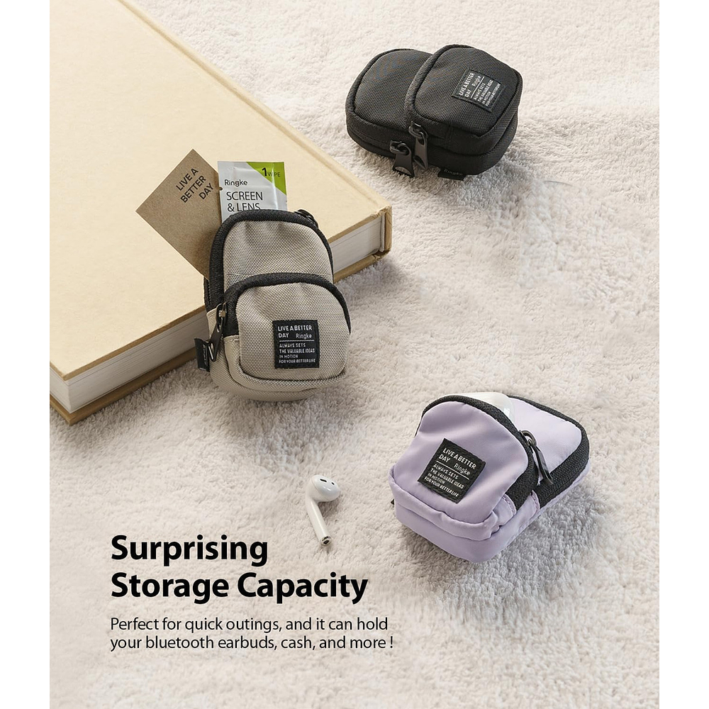 Case Ringke Mini Bolso 2pocket Para Galaxy Buds Fe (2025) 6
