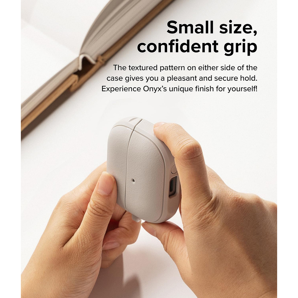 Case Ringke Onyx Magsafe Para Galaxy Buds Fe (2025) Warm Gray 8