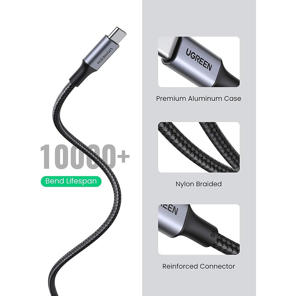 Cable Ugreen Usb-c 100w 2m Para Galaxy Tab S11 X730 (2025) 3