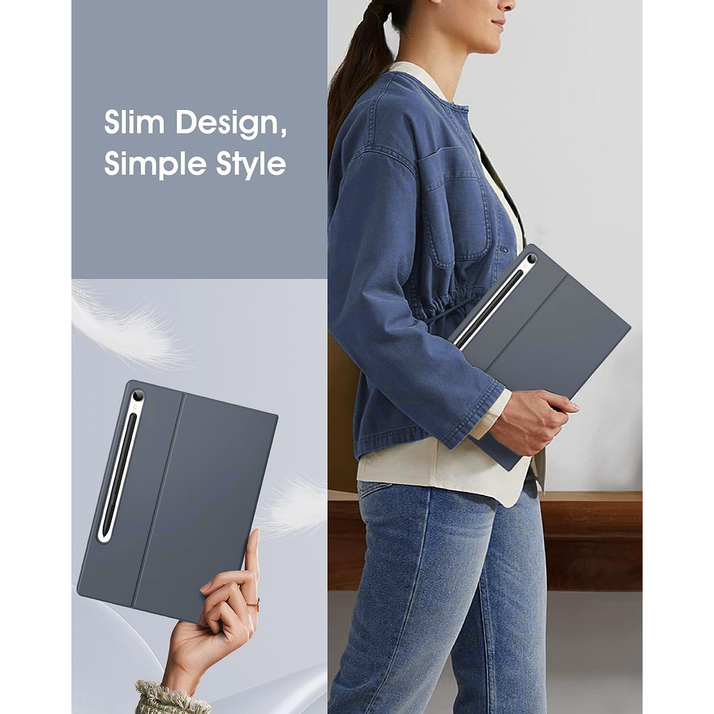 Moko Book Cover Case Magnético Para Galaxy Tab S11 X730 (2025) 8