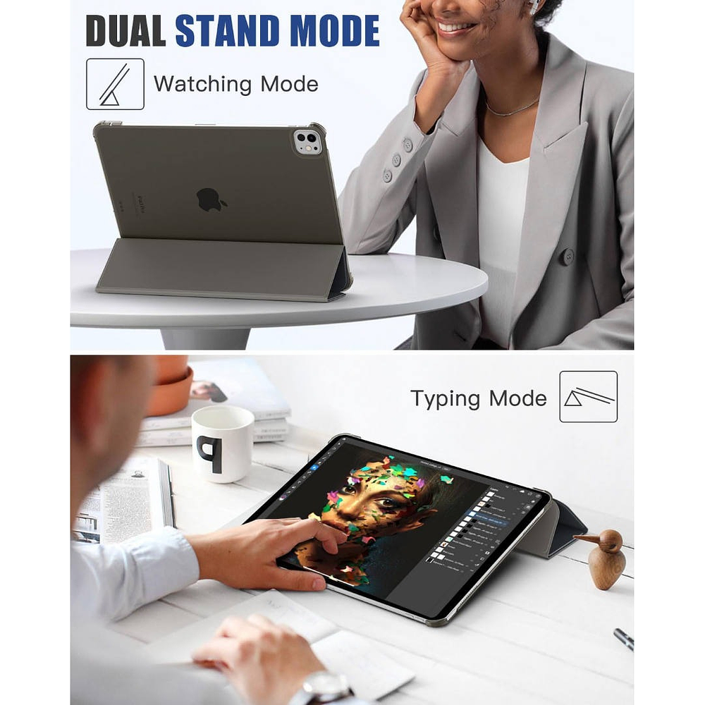 Case Moko Smart Shell Para Ipad Pro 11 M5 (2025) A3357 A3358 7