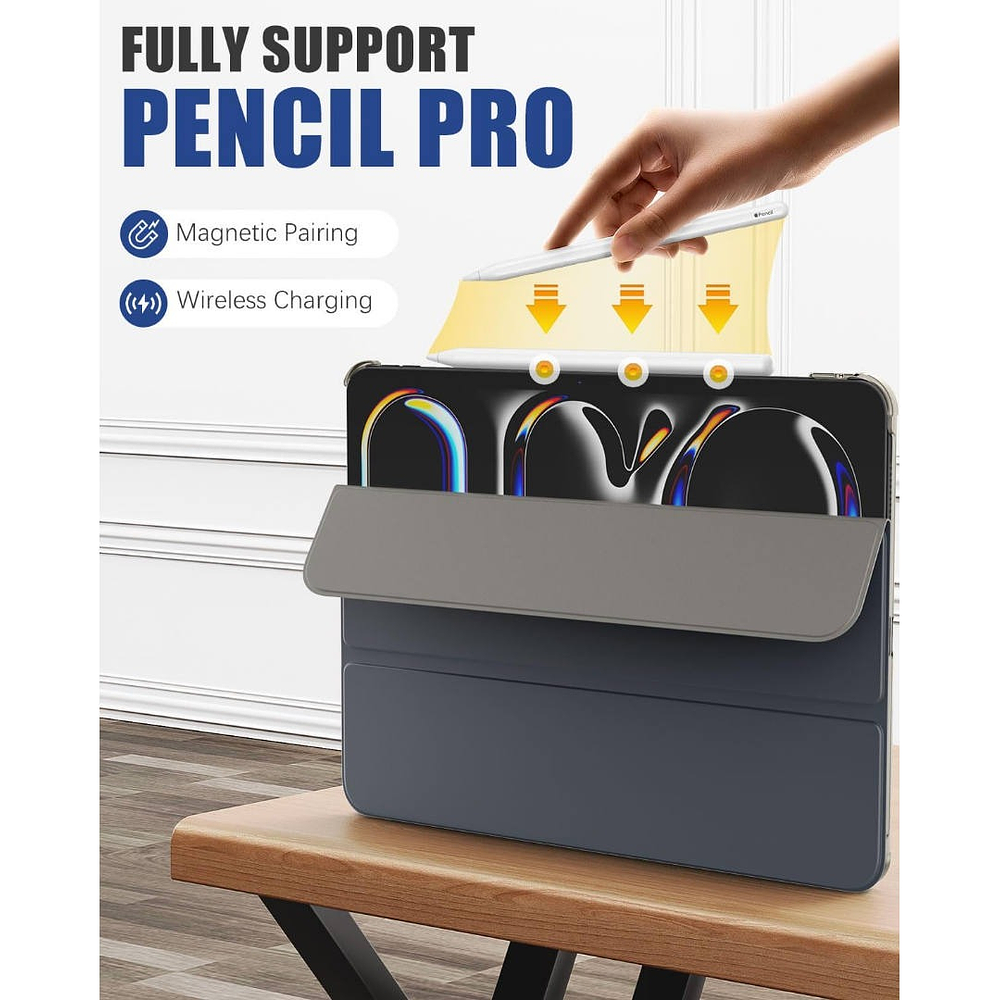 Case Moko Smart Shell Para Ipad Pro 11 M5 (2025) A3357 A3358 9