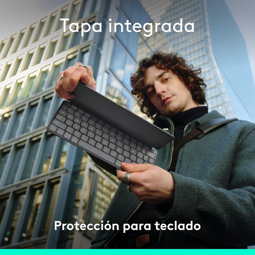 Teclado Logitech Keys To Go 2 Para Ipad Pro 11 M5 (2025) 9
