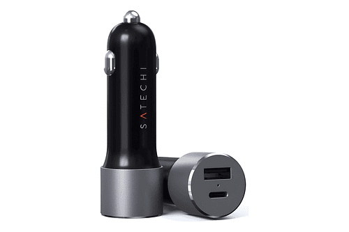 Satechi Cargador De Auto 72w Para Galaxy Z Flip7 Fold7 Negro