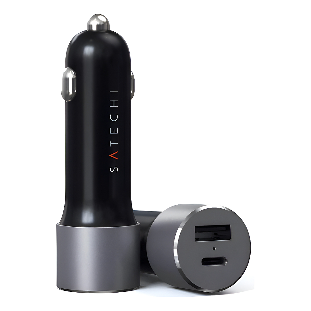 Satechi Cargador De Auto 72w Para Galaxy Z Flip7 Fold7 Negro 1