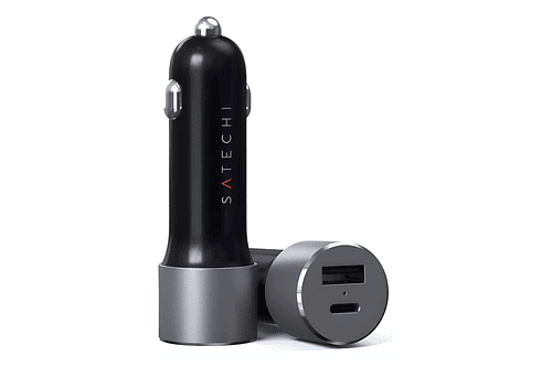 Satechi Cargador De Auto 72w Para Galaxy Z Flip7 Fold7 Negro