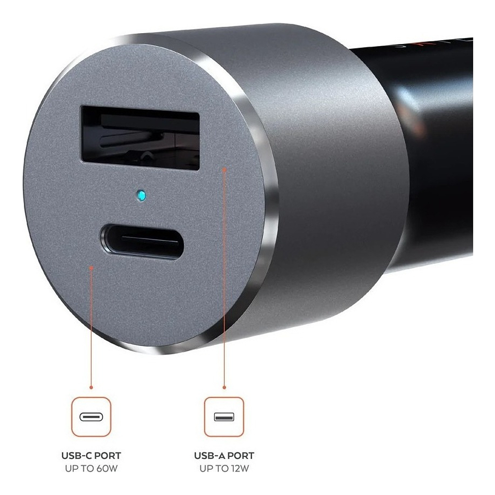 Satechi Cargador De Auto 72w Para Galaxy Z Flip7 Fold7 Negro 2