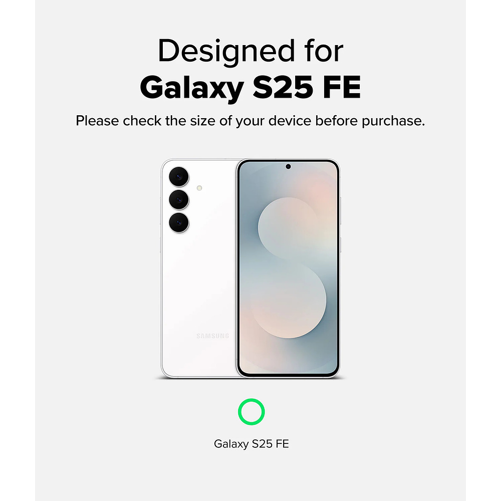 Case Delgado Ringke Onyx Para Galaxy S25 Fe 5g - Mate Black 2