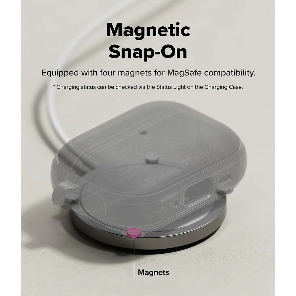 Case Ringke Onyx Magsafe Para Airpods Pro 3ra Gen (2025) Black 5