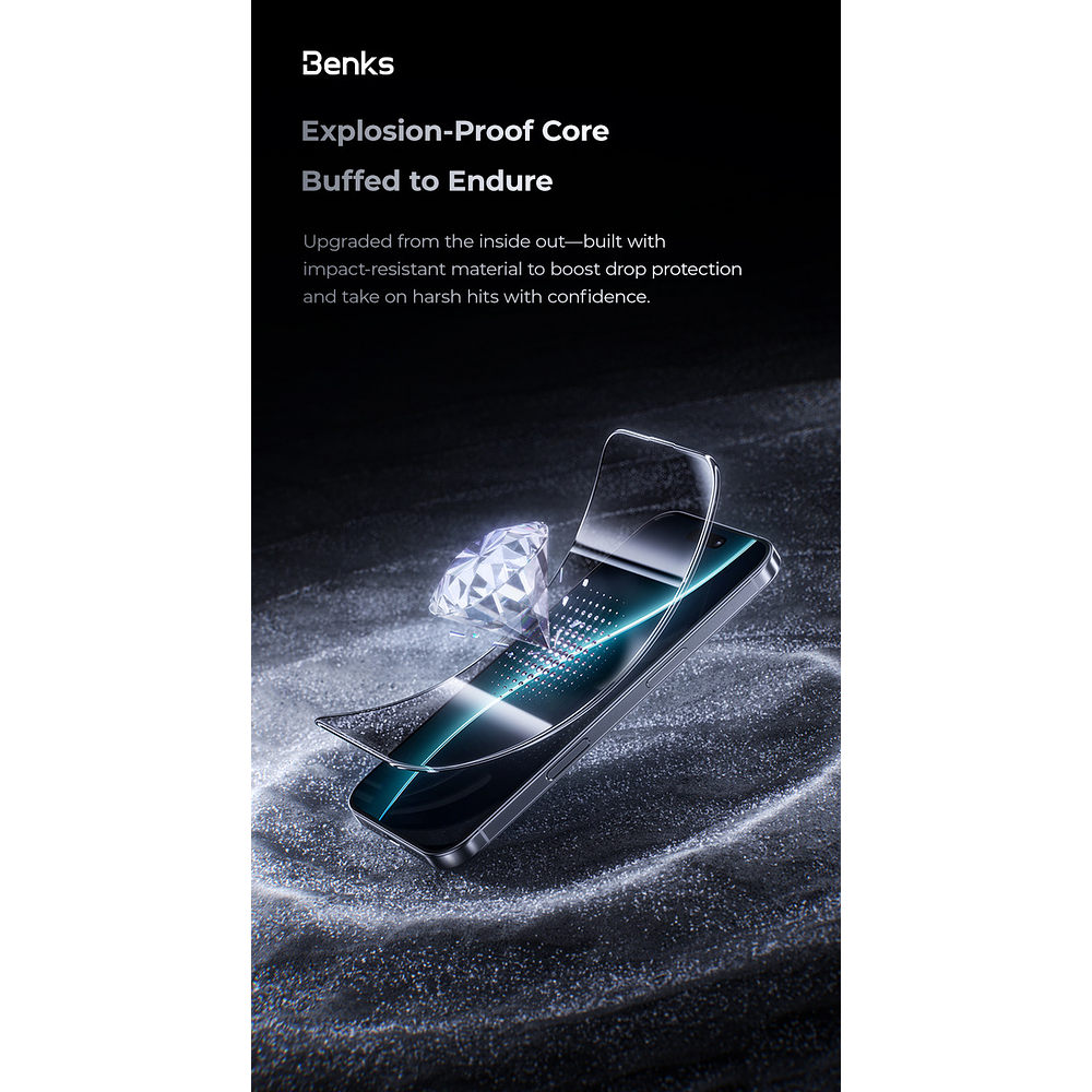 Mica Protector De Pantalla Benks Para Iphone 17 Normal 6.3 7