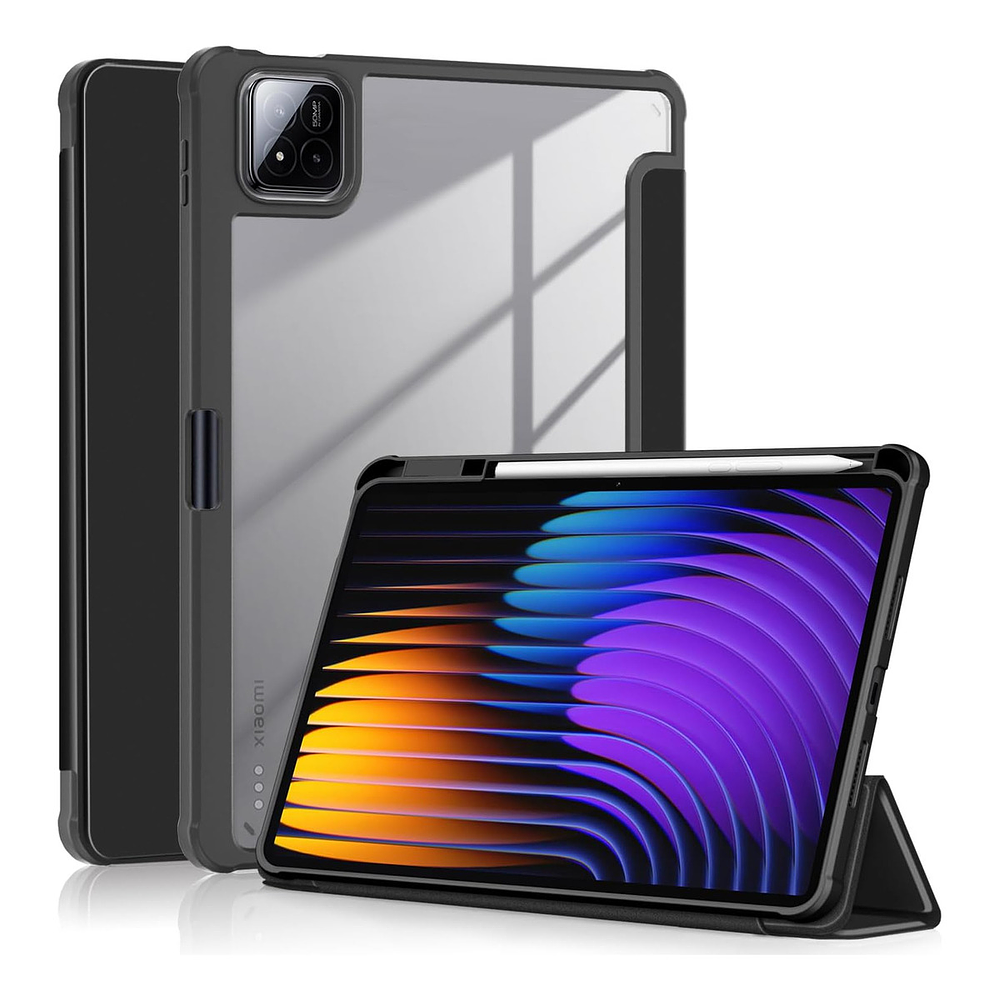 Case Para Xiaomi Pad 7 | Pad 7 Pro Con Portalápiz Clear 1