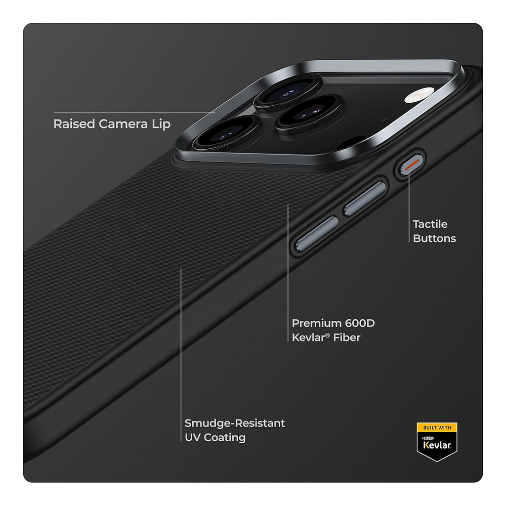 Case Benks Armor Pro Kevlar Magsafe Para Iphone 17 Pro Max 6.9 6