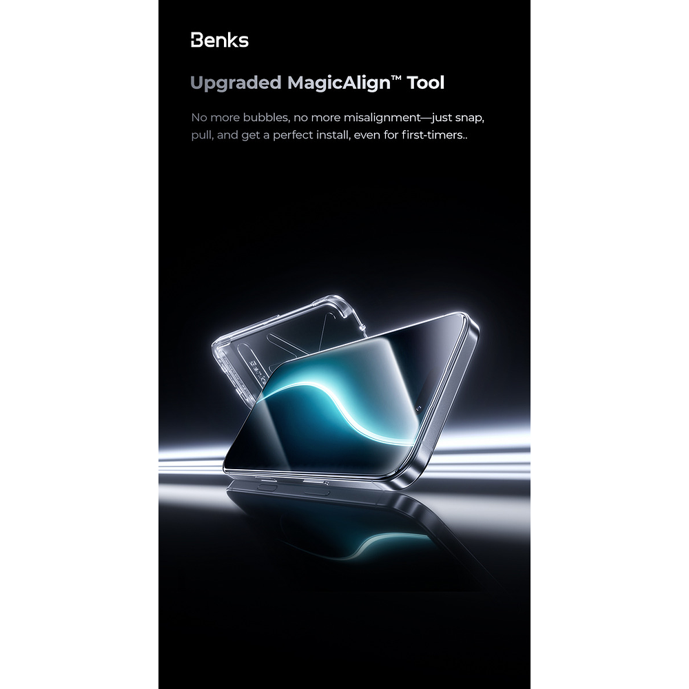 Mica Protector De Pantalla Benks Para Iphone 17 Normal 6.3 9