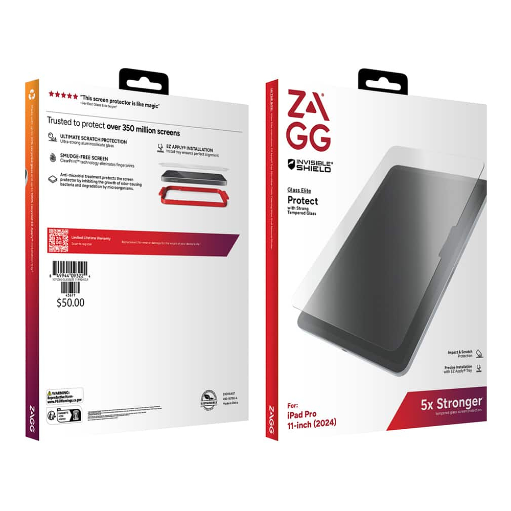Mica De Vidrio Zagg Para Ipad Pro 11 M5 (2025) A3357 A3358 3