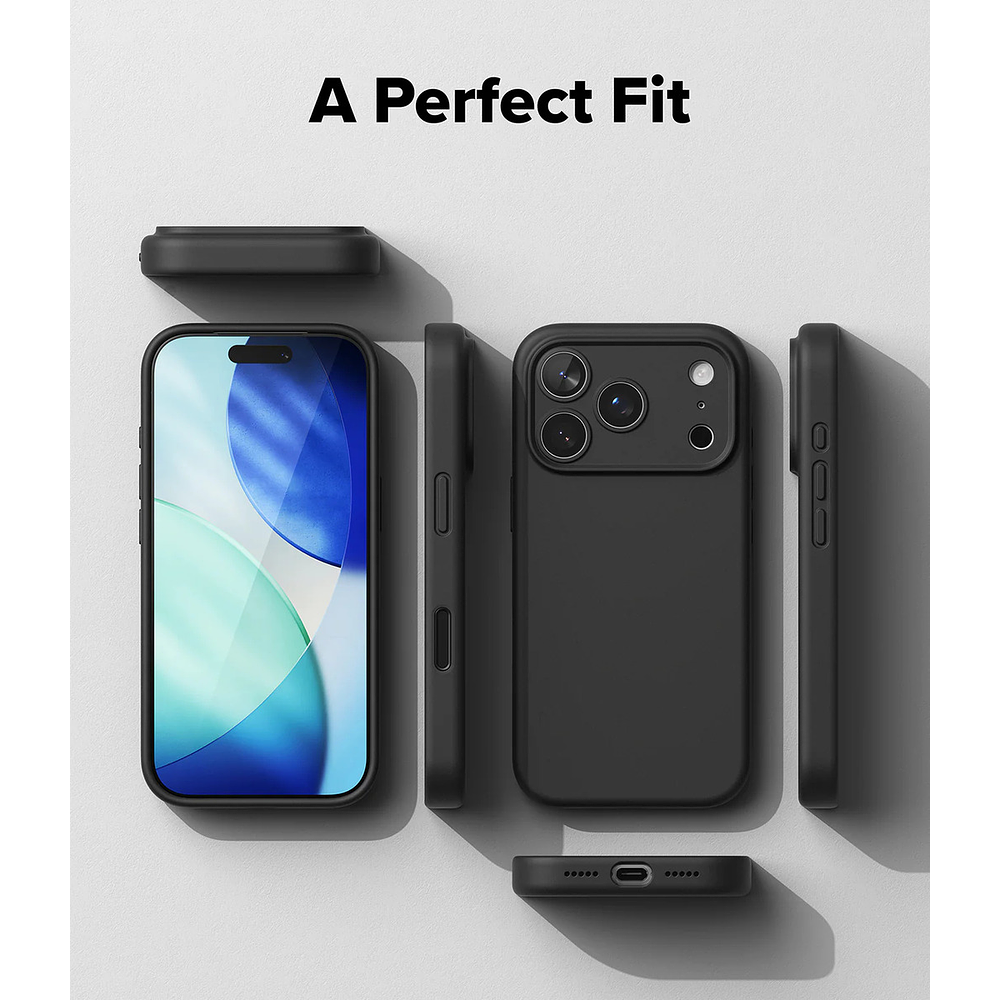 Case Ringke Silicone Magsafe Para Iphone 17 Pro Max 6.9 Negro 6