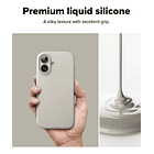 Case Ringke Silicone Magsafe Para Iphone 17 Normal 6.3 Stone 4