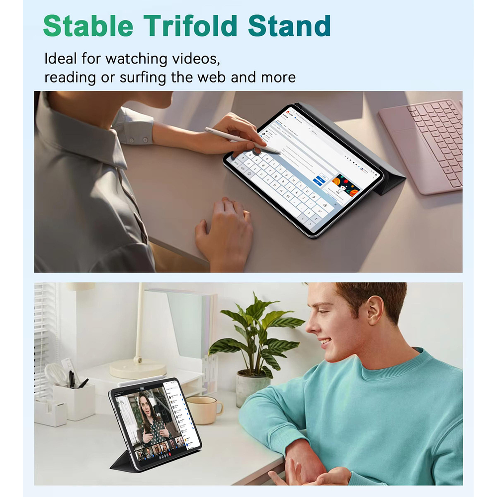 Moko Folio Case Magnético Para Ipad Pro 11 M5 A3357 A3358 5