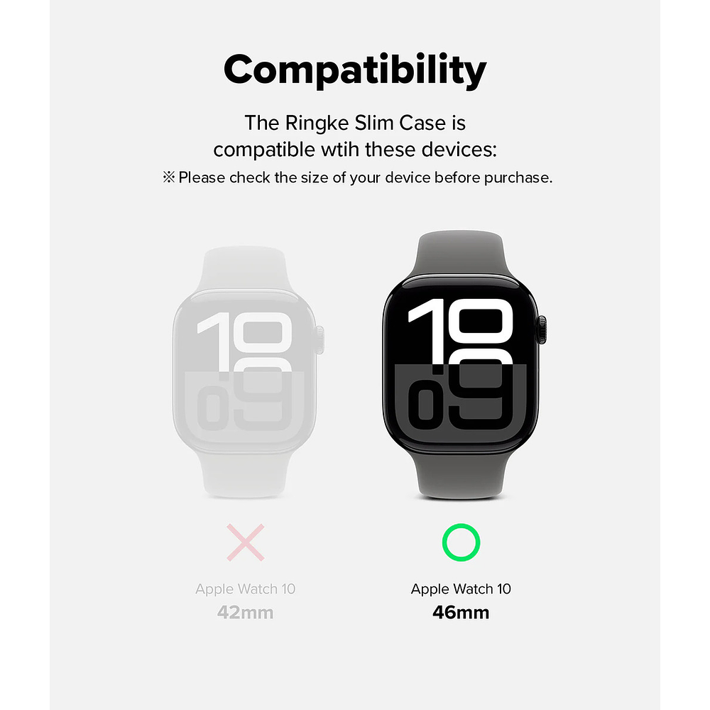 Case Ringke Slim 2-pack Para Apple Watch Serie 11 46mm 6
