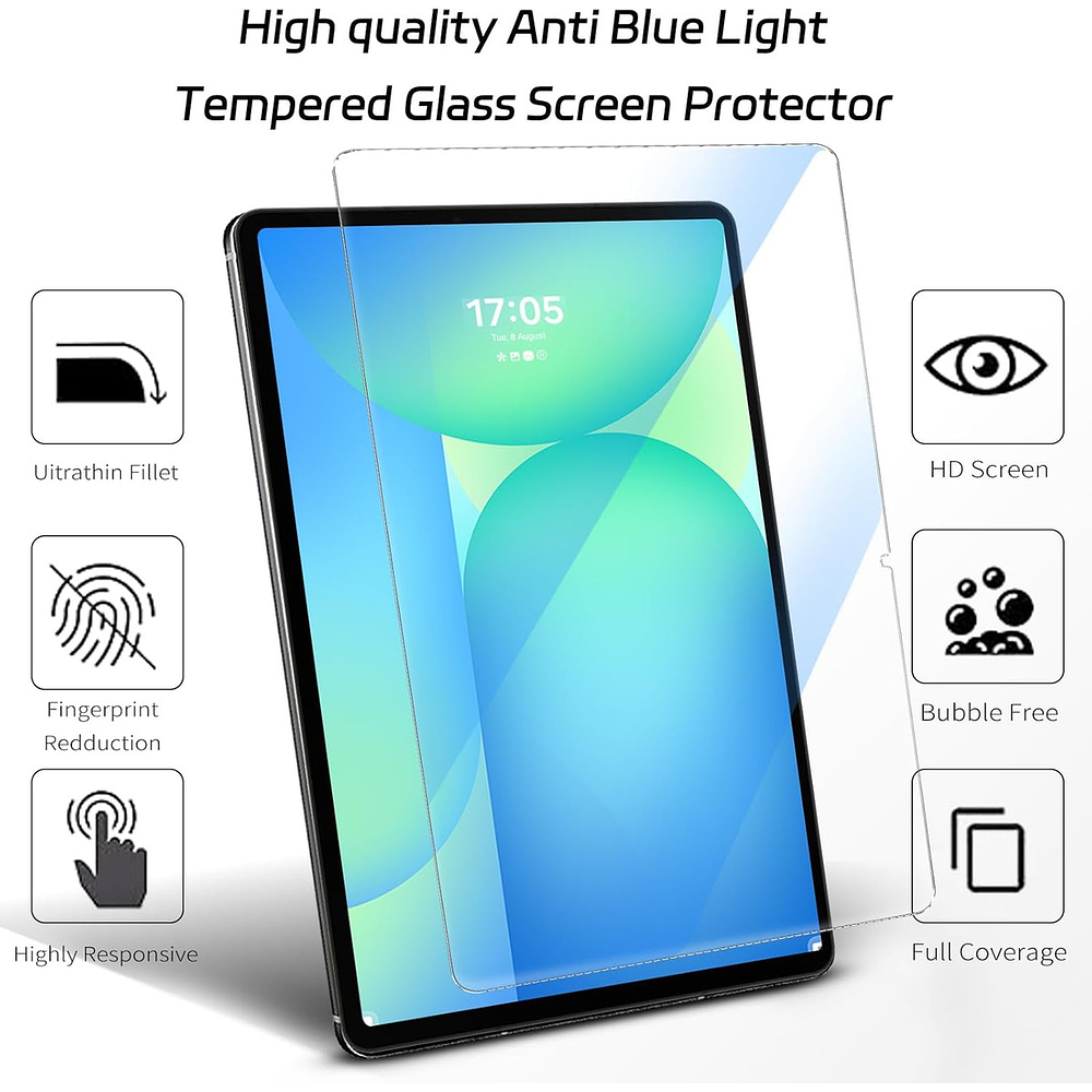 Mica D Vidrio Templado Para Galaxy Tab S10 Fe Plus 13.1 X620 5