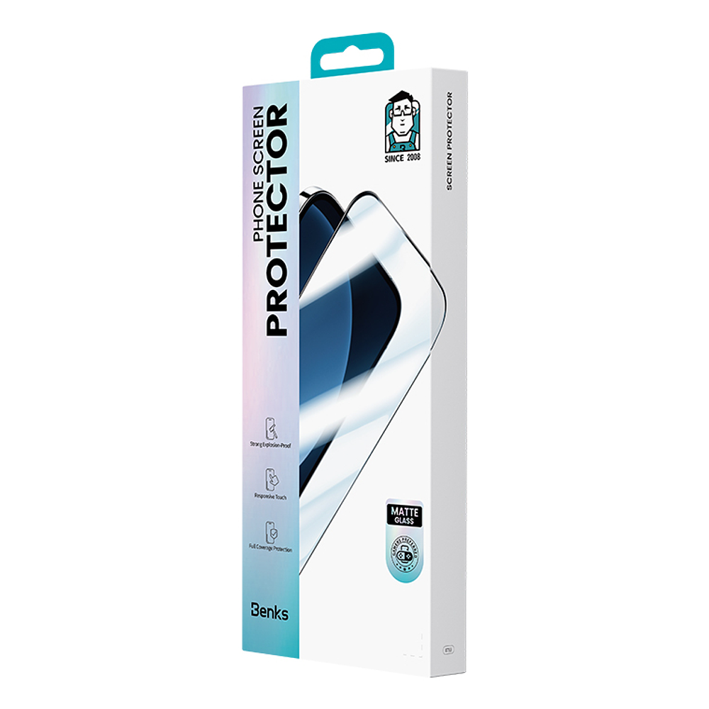 Mica D Vidrio Mate Benks Joytouch Para Iphone 17 Normal 6.3 8