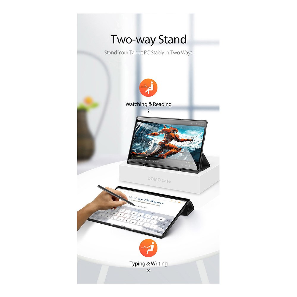 Case + Mica Dux Ducis Para Galaxy Tab S9 Ultra X910 (2023) 7