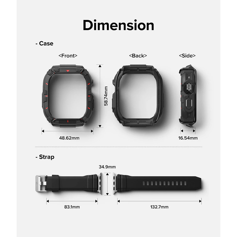Case Correa Ringke Fusion Para Apple Watch Ultra 2 Gen 49mm 8