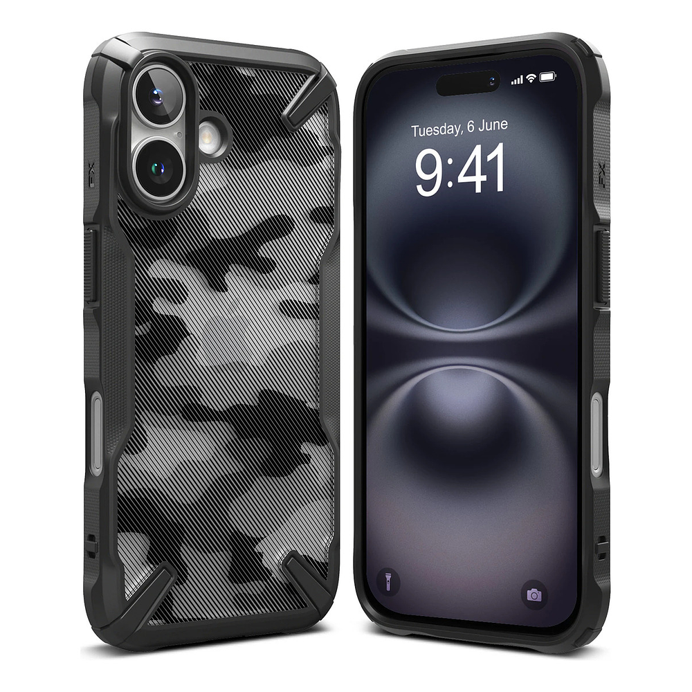 Case Ringke Fusion X Para Iphone 16 Plus 6.7 Camo 1