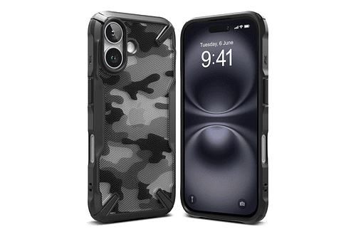 Case Ringke Fusion X Para Iphone 16 Plus 6.7 Camo