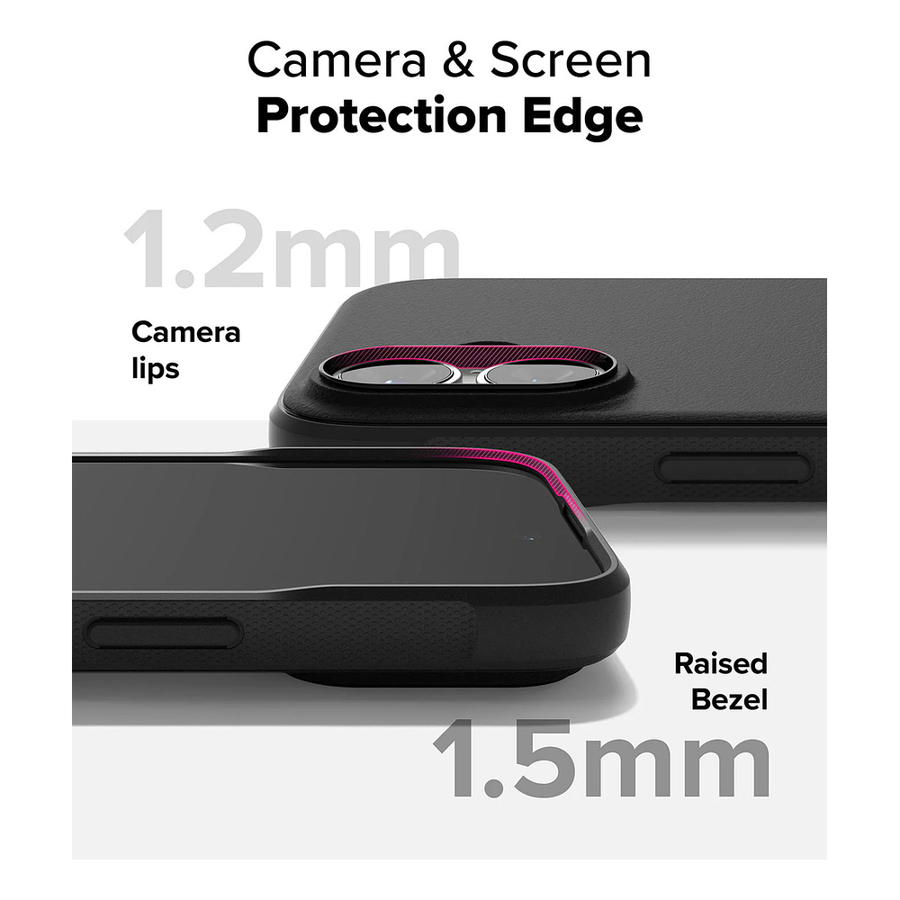 Case Delgado Mate Ringke Onyx Para Iphone 16 Plus 6.7 Negro 2