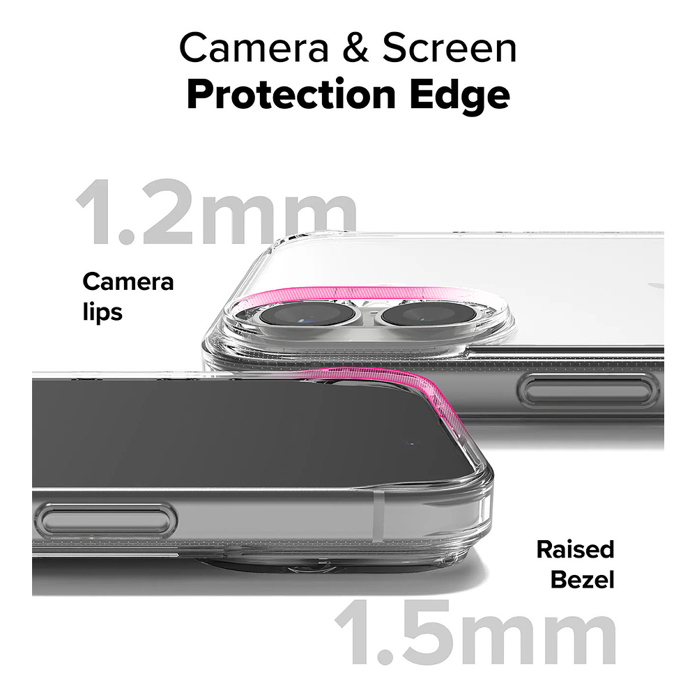 Case Ringke Fusion Clear Para Iphone 16 Plus 6.5 3