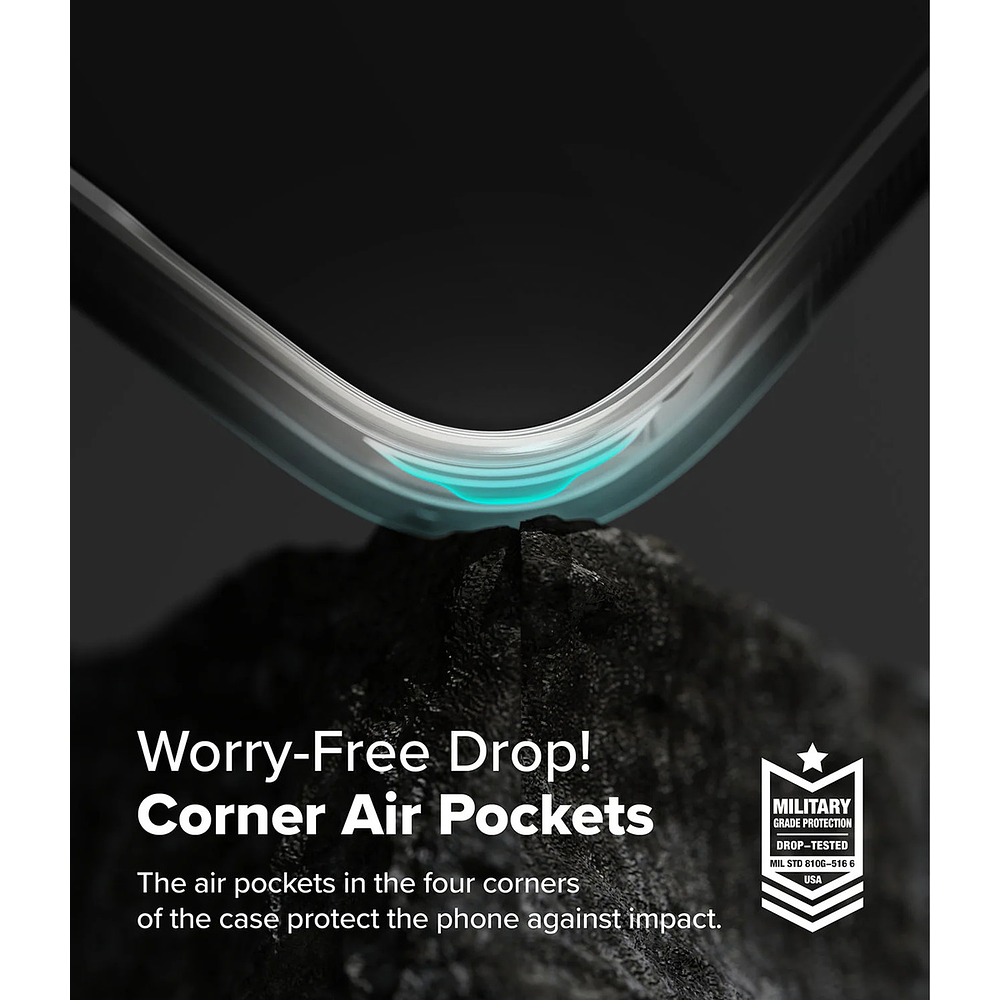 Case Delgado Mate Ringke Onyx Para Iphone 16 Plus 6.7 Negro 3