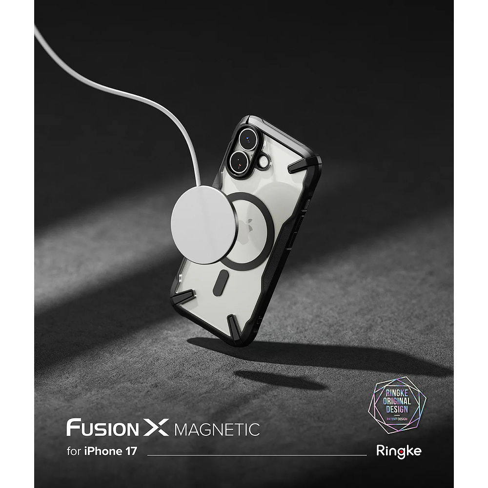 Case Ringke Fusion X Magsafe Para Iphone 17 Normal 6.3 Black  3