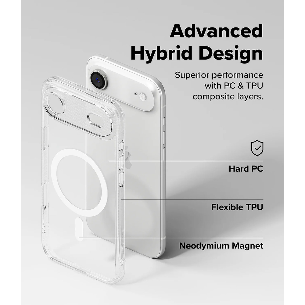 Case Ringke Fusion Clear Magsafe Para Iphone 17 Air 6.5 6